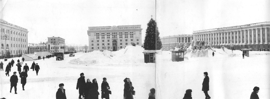 1 января 1966 года, Кемерово. Площадь Советов 1 января 1966 года, Кемерово. Площадь Советов