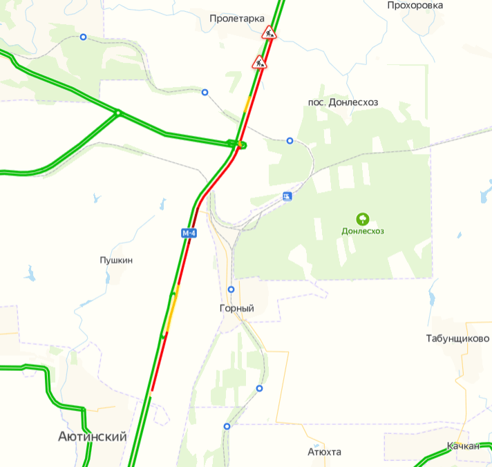 Пробки на м4 дон сейчас онлайн карта ростовская обл
