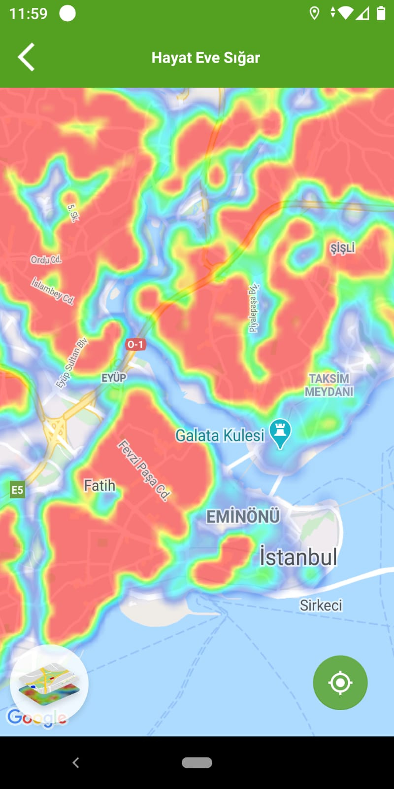 Чем дальше от центра Стамбула, тем меньше заболевших 
