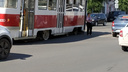 «Восьмерка резко тронулась на светофоре»: очевидцы — о столкновении трамваев на Победе