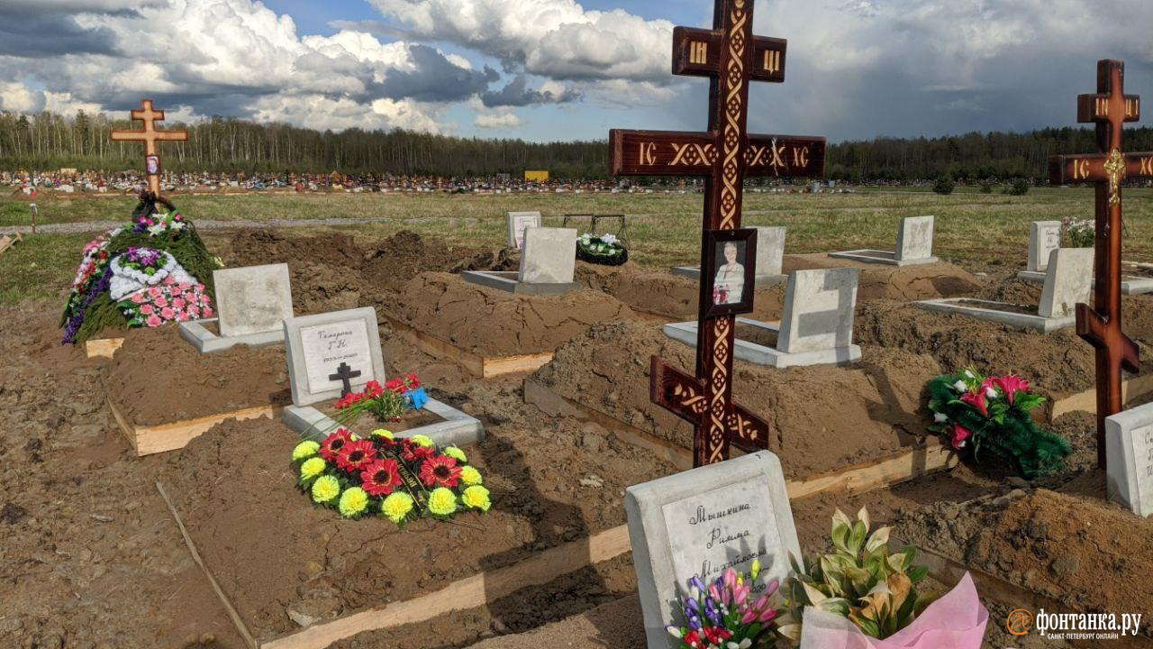 Новое кладбище в Колпино, май 2020 года<br><br>автор фото Павел Каравашкин / «Фонтанка.ру»