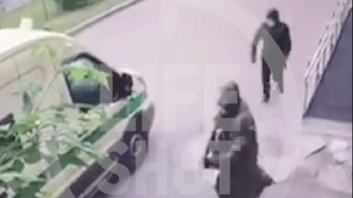 Появилось видео с момента нападения на инкассаторов в Красноярске