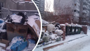 Центр Новосибирска завалили мусором — его не вывозят с контейнерных площадок