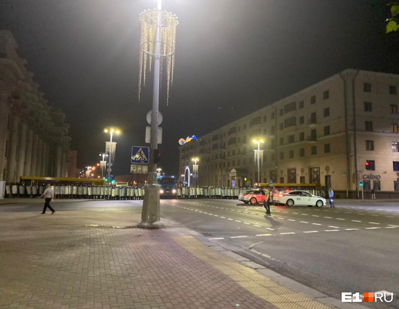 Некоторые улицы в Минске перекрыты из-за протестов