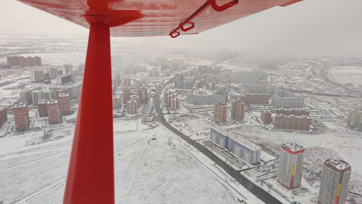 В ночь на четверг в Красноярск вернутся ветра и сильный снег