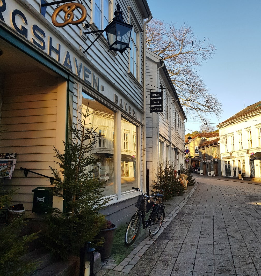 Так выглядит улица в норвежском городе Гримстад