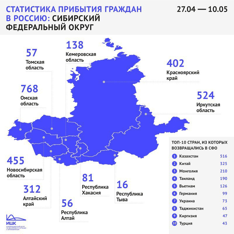 Карта распространения коронавируса в иркутской области на сегодня по районам