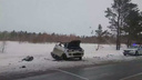 Авария с грузовиком на новосибирской трассе: одного из водителей госпитализировали
