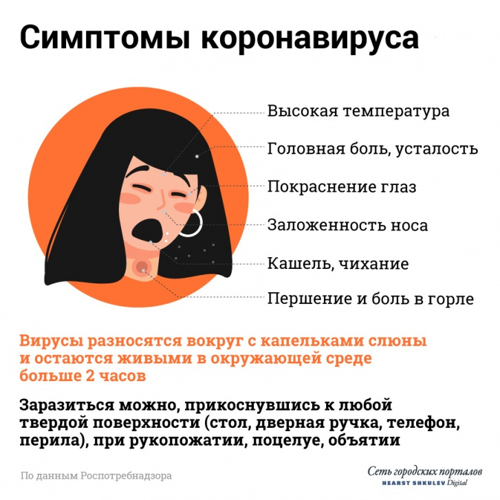 Все симптомы коронавируса — в одной картинке Все симптомы коронавируса — в одной картинке