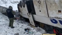 Оба автобуса перевернулись: появилось видео с места аварии волгоградских автобусов под Тамбовом
