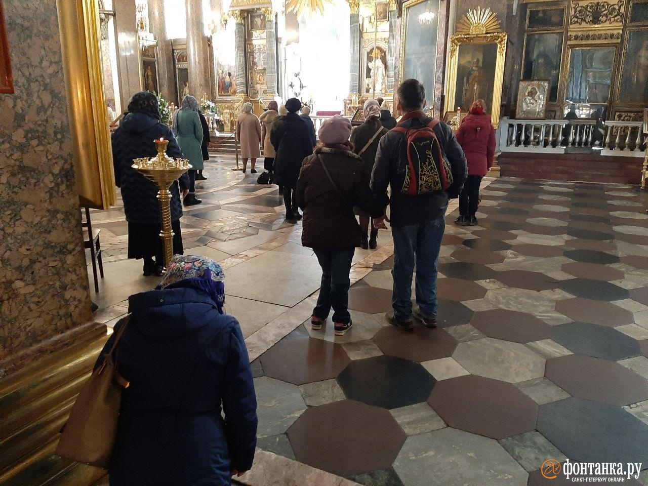 Литургия в Казанском соборе