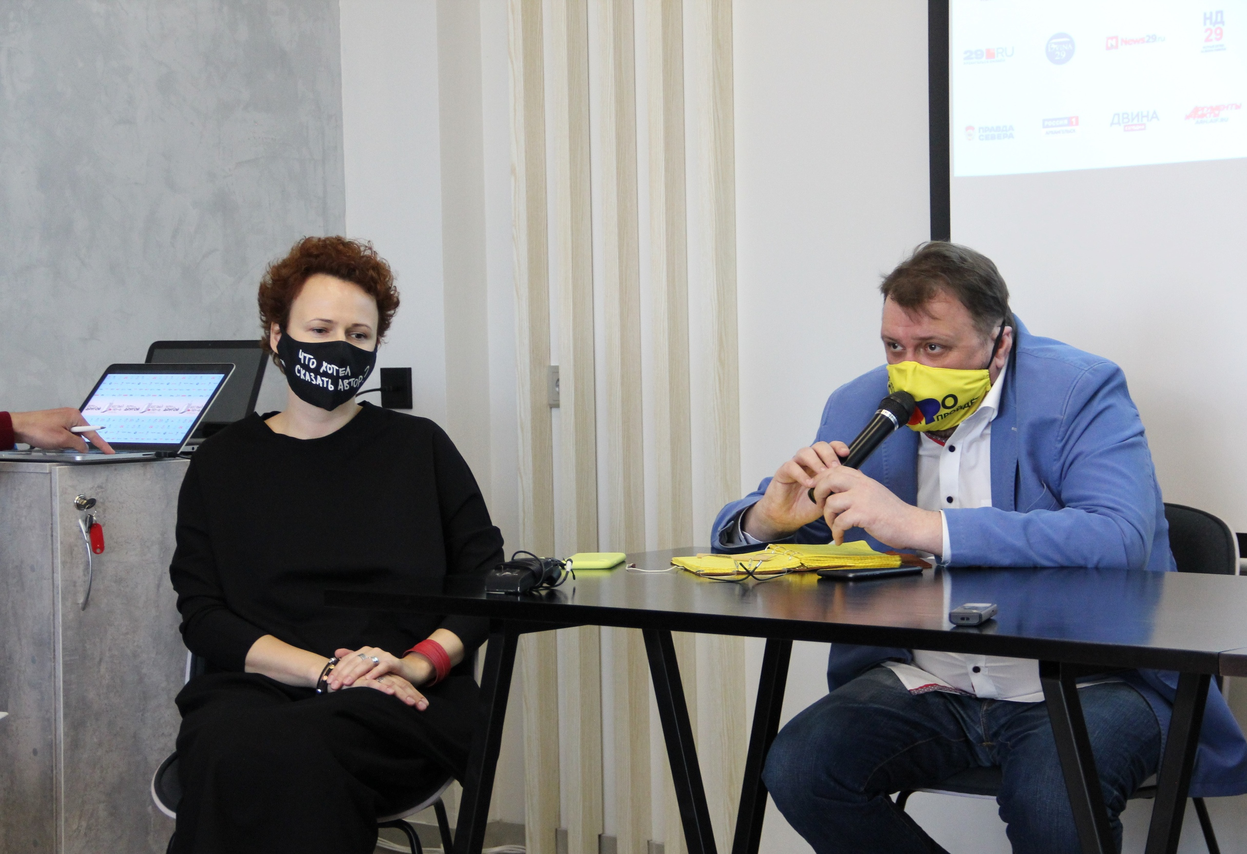 Ирина Рочева и Михаил Фаустов — авторы основной программы фестиваля «Белый июнь»<br> Ирина Рочева и Михаил Фаустов — авторы основной программы фестиваля «Белый июнь»<br>