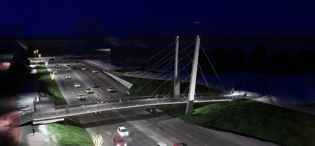 Вид будущего моста 
