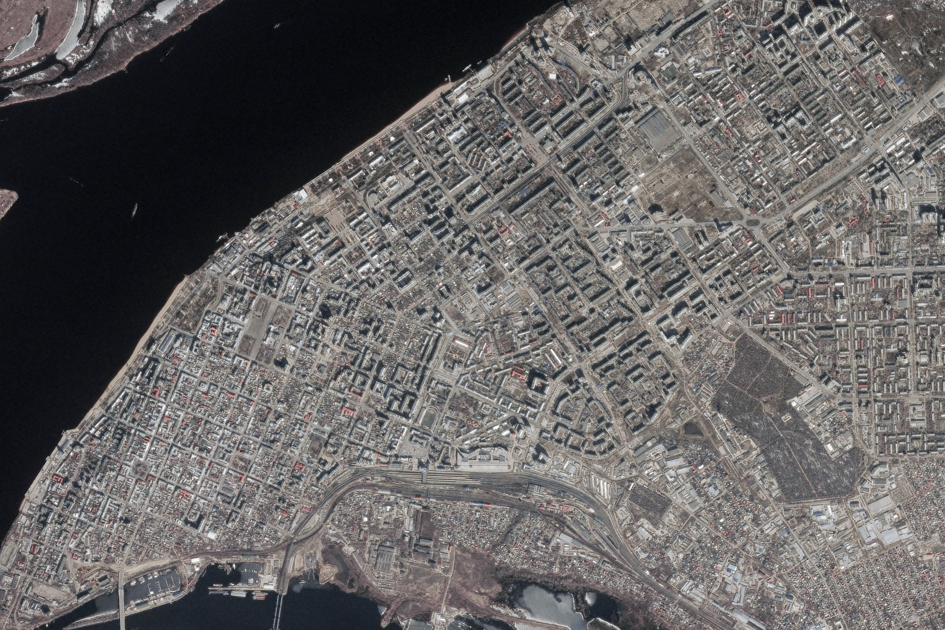 Снимок Самары из космоса
