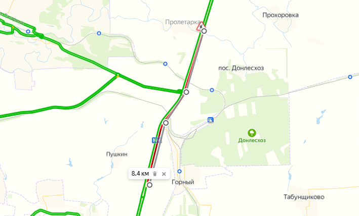 Автотрасса м4 дон карта с километрами