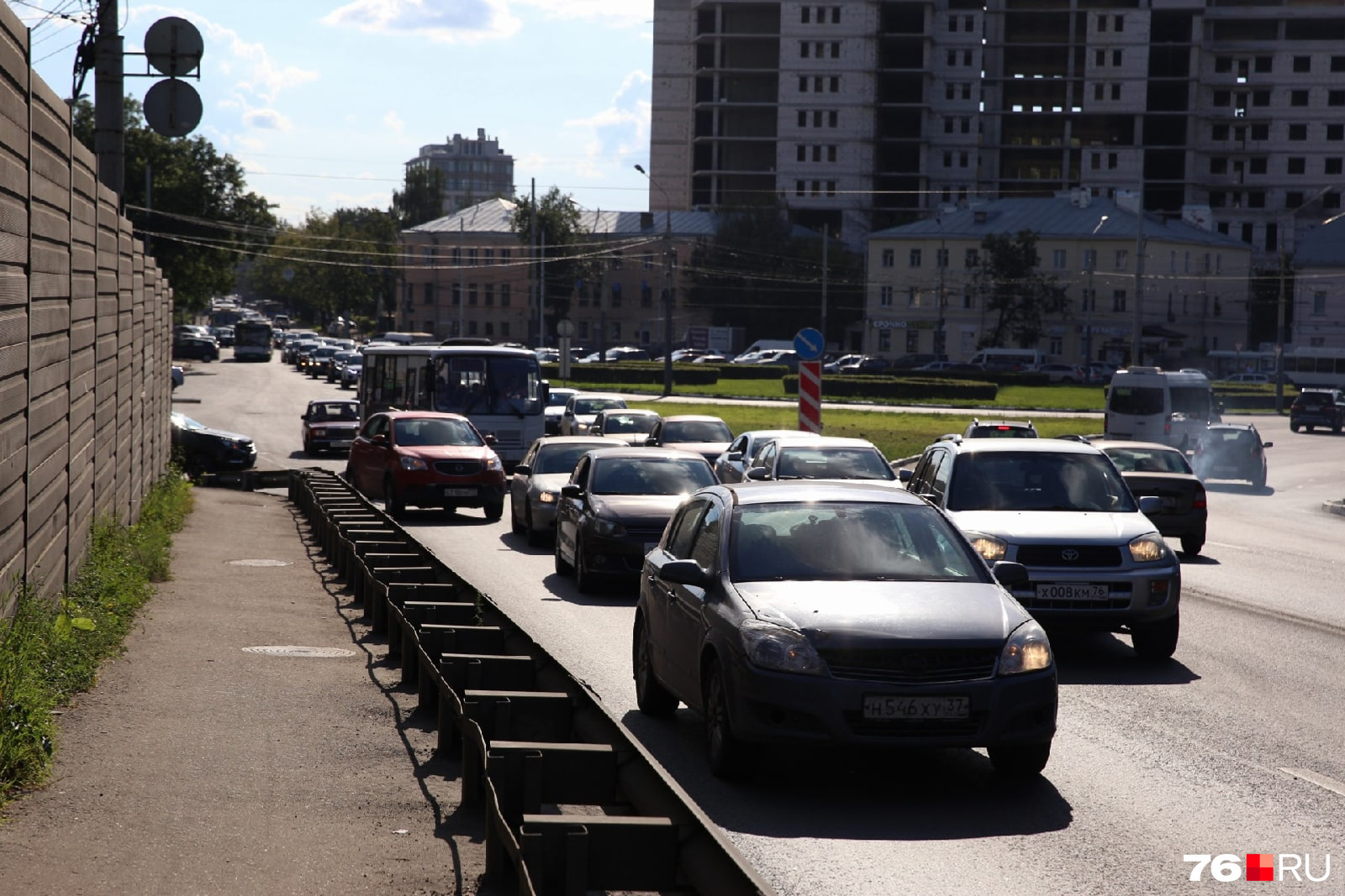 Пробки ярославль сейчас московский проспект