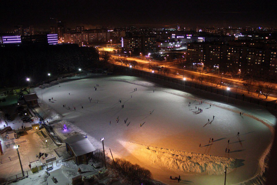 Каток на лыжной базе — самая большая открытая площадка на Южном Урале