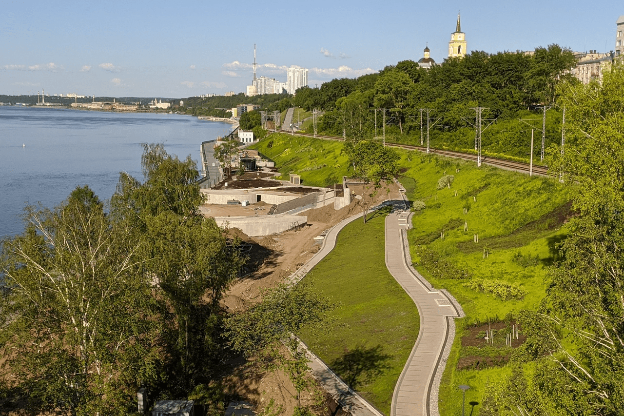 Пермь лето Кама