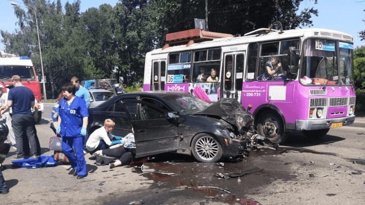 В Новокузнецке в ДТП пострадали четыре человека