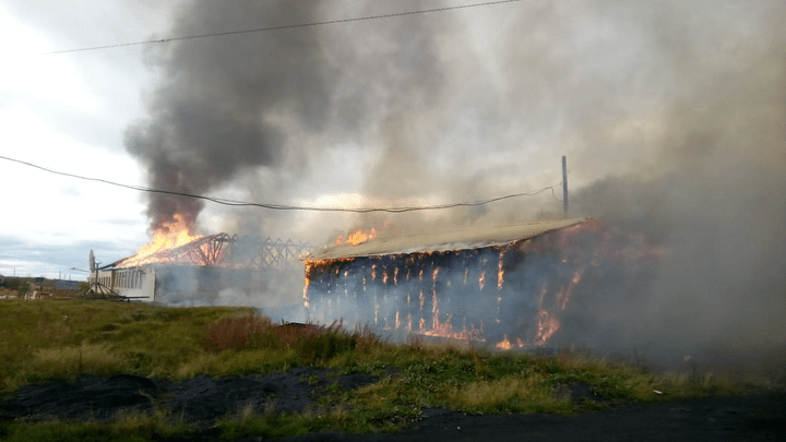На Таймыре в Волочанке сгорела школа, пожарной части там нет