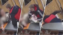 Жестокое избиение женщины в новосибирской гостинице попало на видео