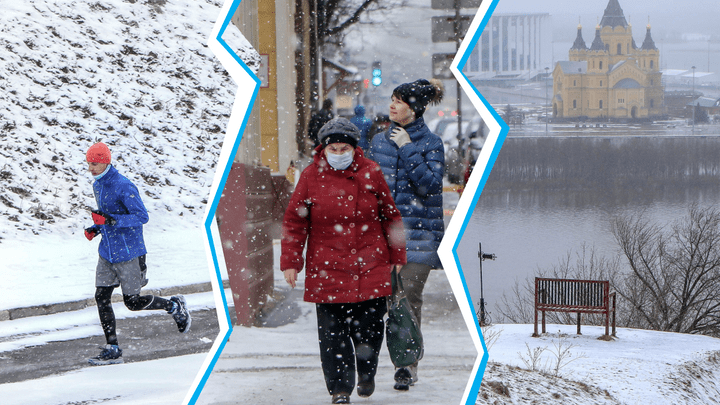 «Зима, давай, до свидания!»: любуемся, возможно, последним снегопадом в Нижнем Новгороде в этом году