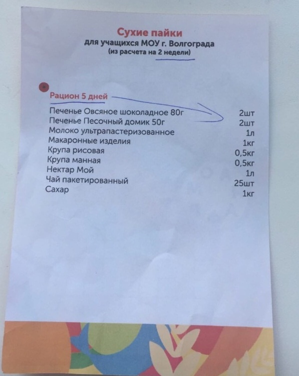 Волгоградке дали на две недели только половину полагающихся продуктов Волгоградке дали на две недели только половину полагающихся продуктов