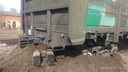 В Самарской области с рельсов сошел вагон с щебёнкой