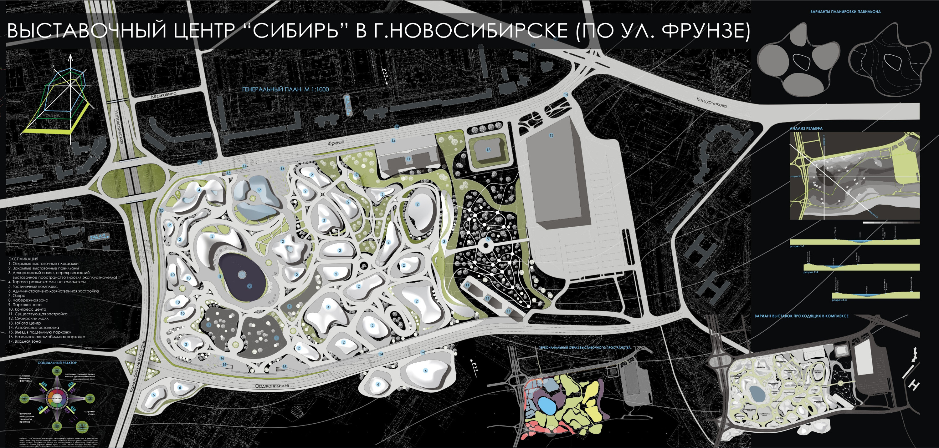 В 2011 году студентка НГАУДИ Мария Малышкина предлагала сформировать вокруг озера выставочный комплекс с павильонами в стиле Захи Хадид: он мог бы стать серьезным конкурентом «Экспоцентру» В 2011 году студентка НГАУДИ Мария Малышкина предлагала сформировать вокруг озера выставочный комплекс с павильонами в стиле Захи Хадид: он мог бы стать серьезным конкурентом «Экспоцентру»