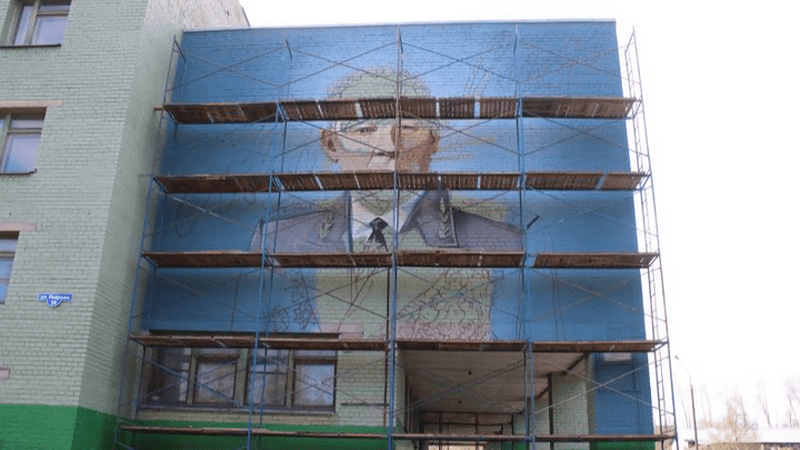 На стене школы в Архангельске появится граффити с героем Великой Отечественной войны