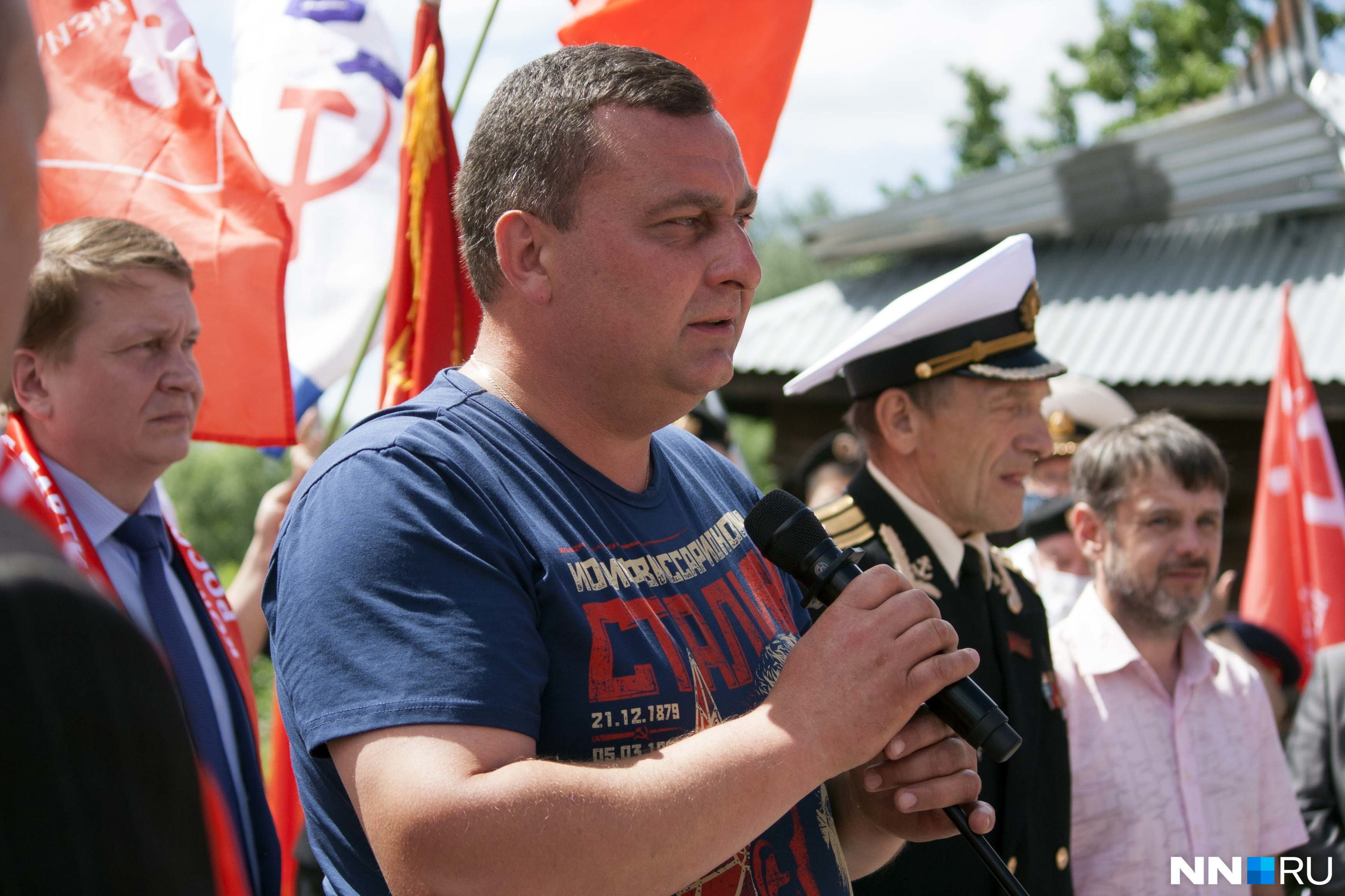 Алексей на открытии произнес обличительную речь в адрес борской мэрии