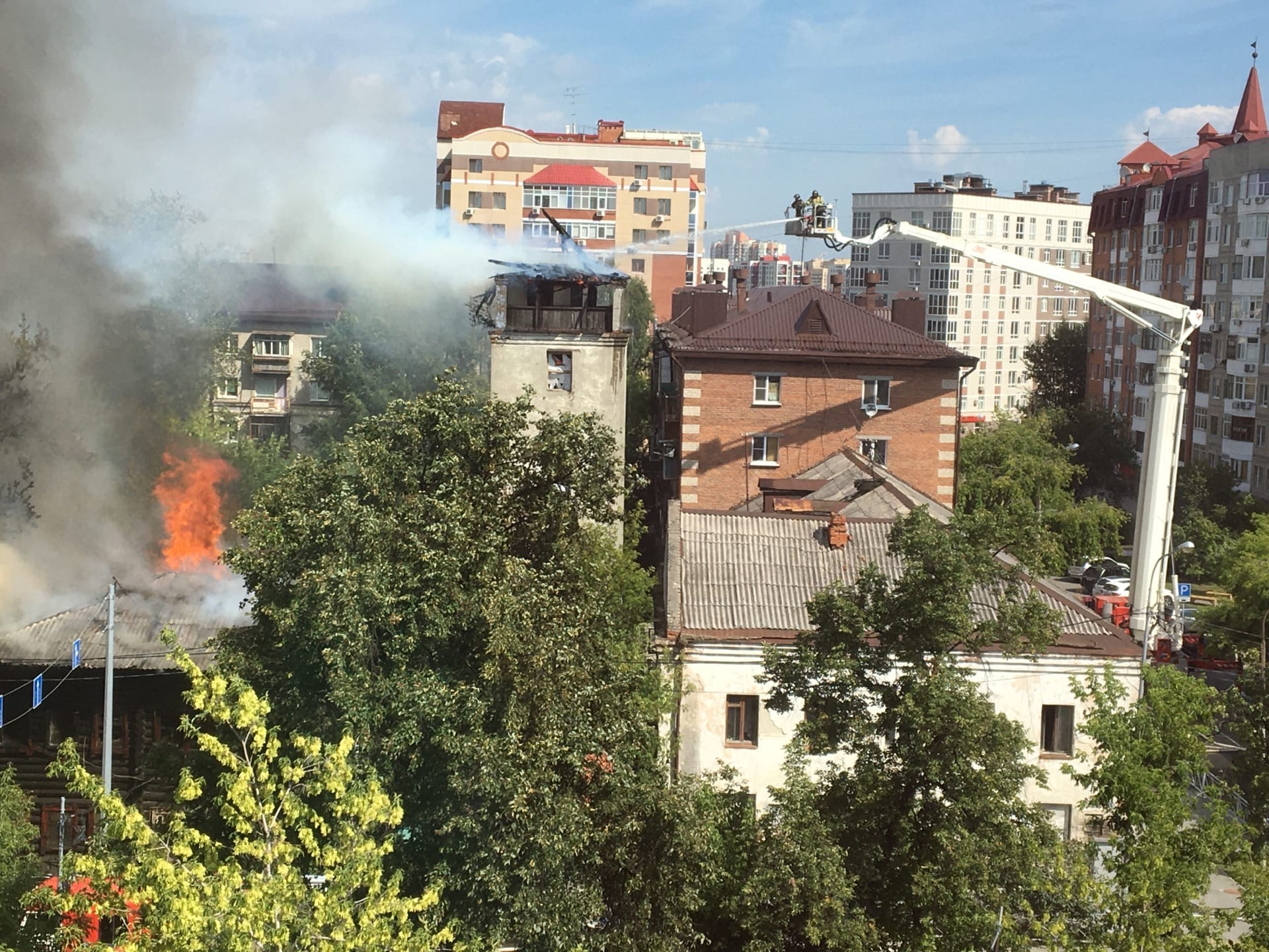 Фото пожаров тюмень