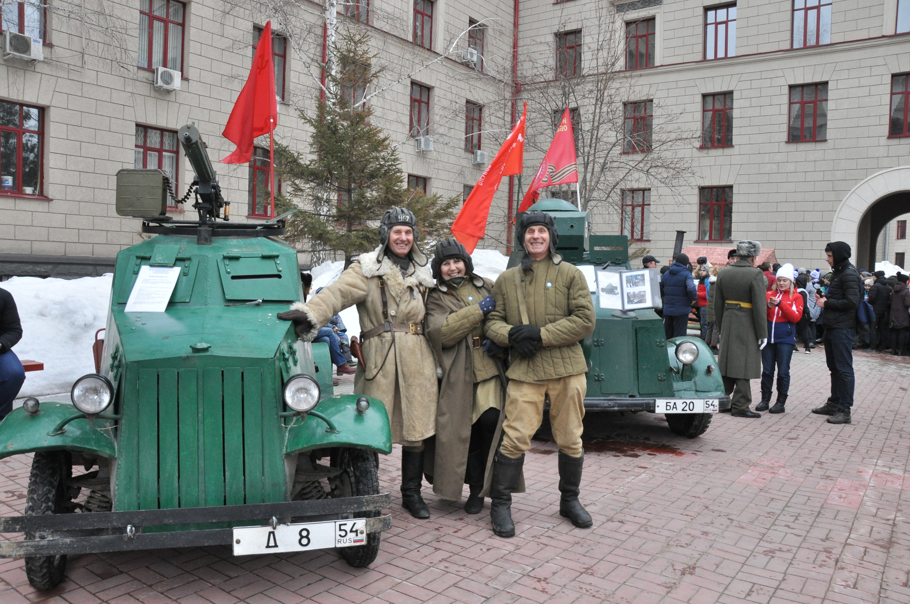 Эстафета в противогазах