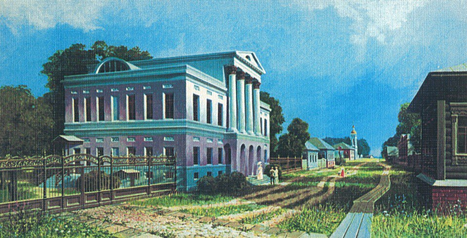 Народный дом в конце XIX века на картине Виталия Воробьева