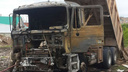 В Самарской области самосвал сгорел после соприкосновения с ЛЭП