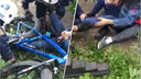 Спасатели вытащили ногу ребенка из рамы велосипеда — операция попала на видео