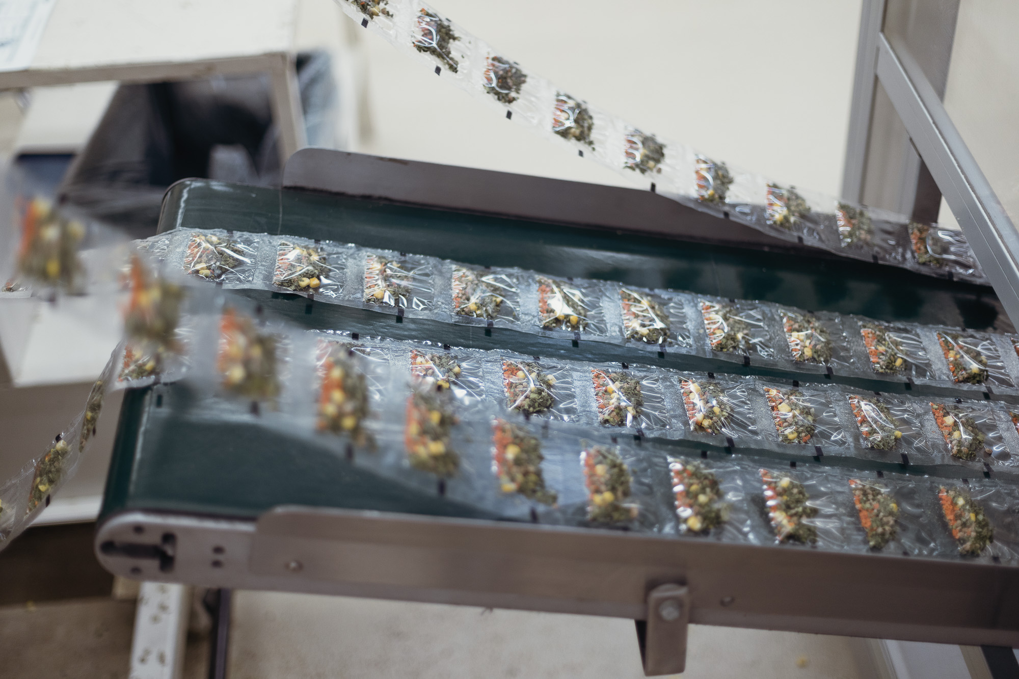 Овощи и зелень предварительно измельчают и высушивают Овощи и зелень предварительно измельчают и высушивают