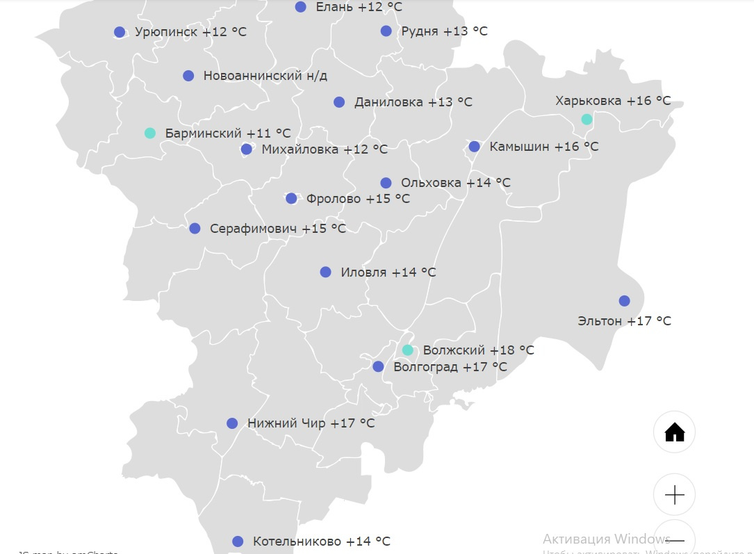 Погода в волгограде на 14 дней карта