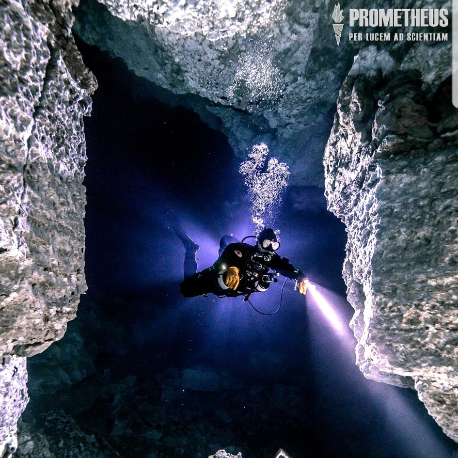 Это тоже Ординская пещера. Спелеодайверы продолжают изучение пещеры и не исключены новые открытия