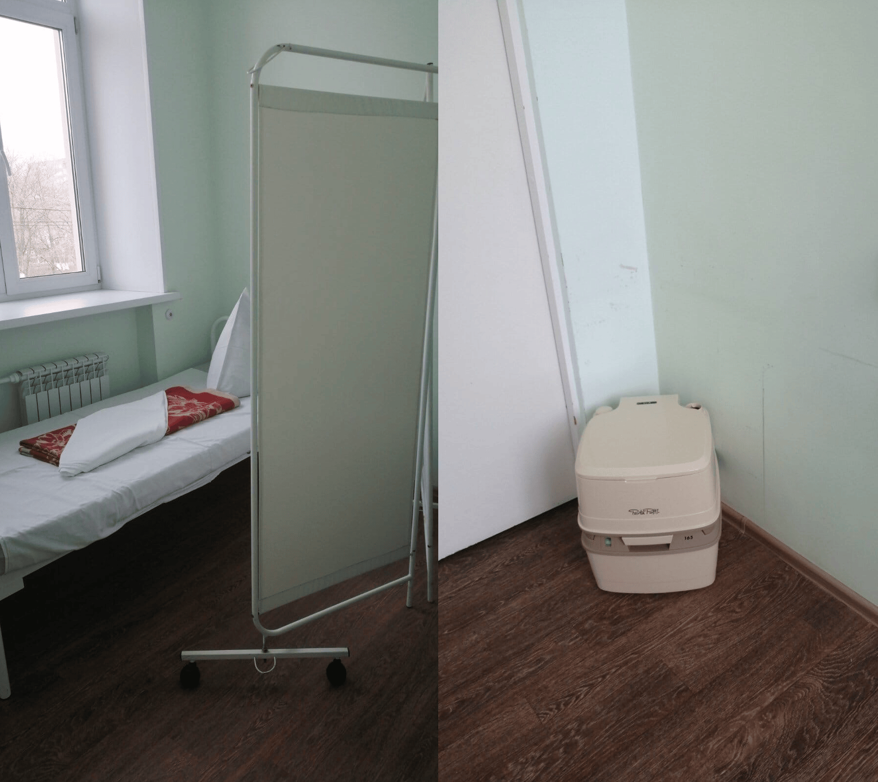 Теперь, справляя нужду, от соседа по палате можно будет хотя бы отгородиться ширмой Теперь, справляя нужду, от соседа по палате можно будет хотя бы отгородиться ширмой