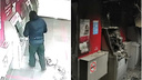 В Тюмени грабитель за ночь подорвал и сжег два банкомата