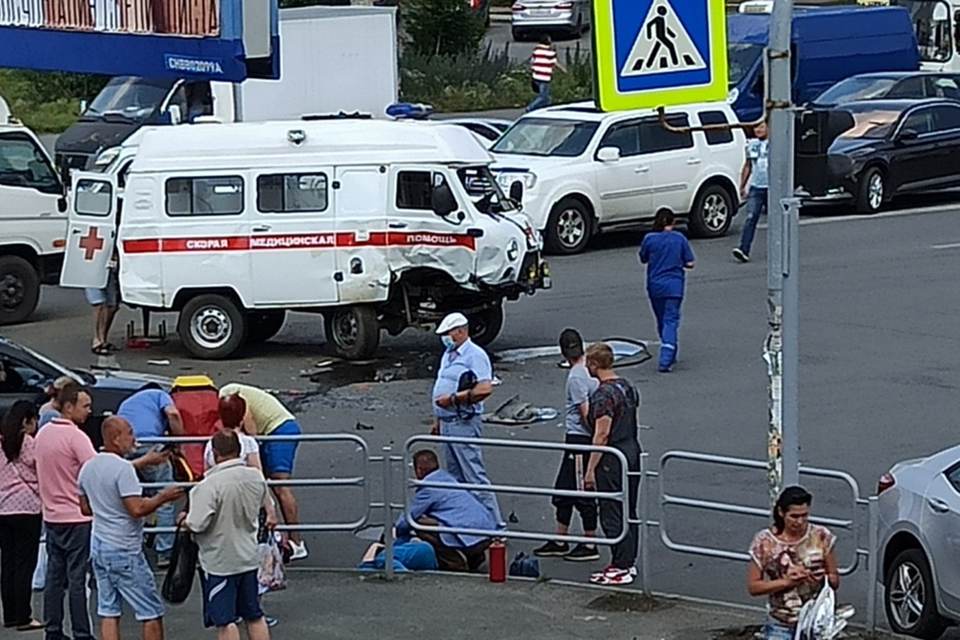Авария со со скорой в Челябинске