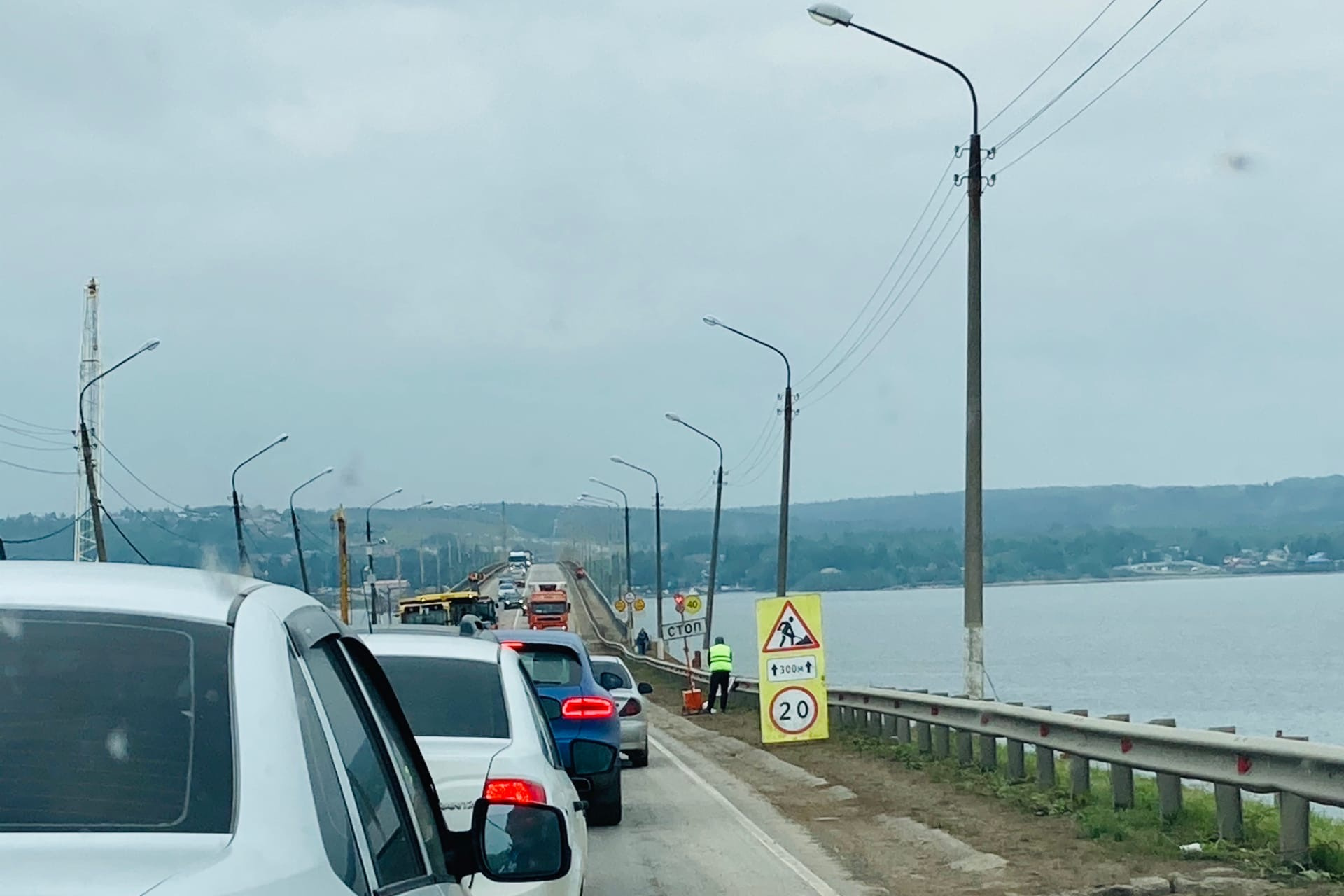 пробка на чусовском мосту сейчас