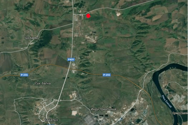 Красным обозначено расположение участков, арендованных АО «Полигон»