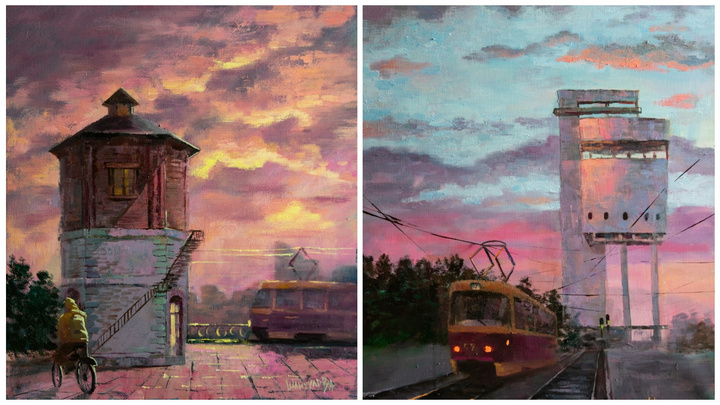 Ванильное небо: уральская художница изобразила Екатеринбург, которого вы еще не видели