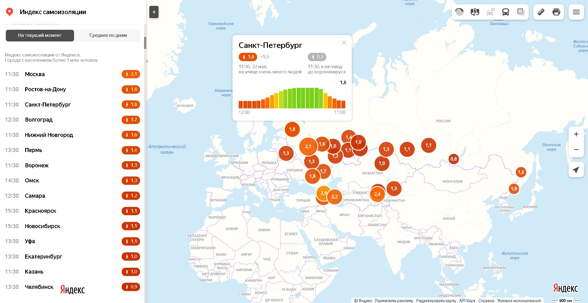 Скриншот из&nbsp;<a href="https://yandex.ru/maps/covid19/isolation?l=trf%2Ctrfe&amp;ll=35.805712%2C57.602310&amp;z=4.8" class="_">yandex.ru/maps/covid19/isolation</a>