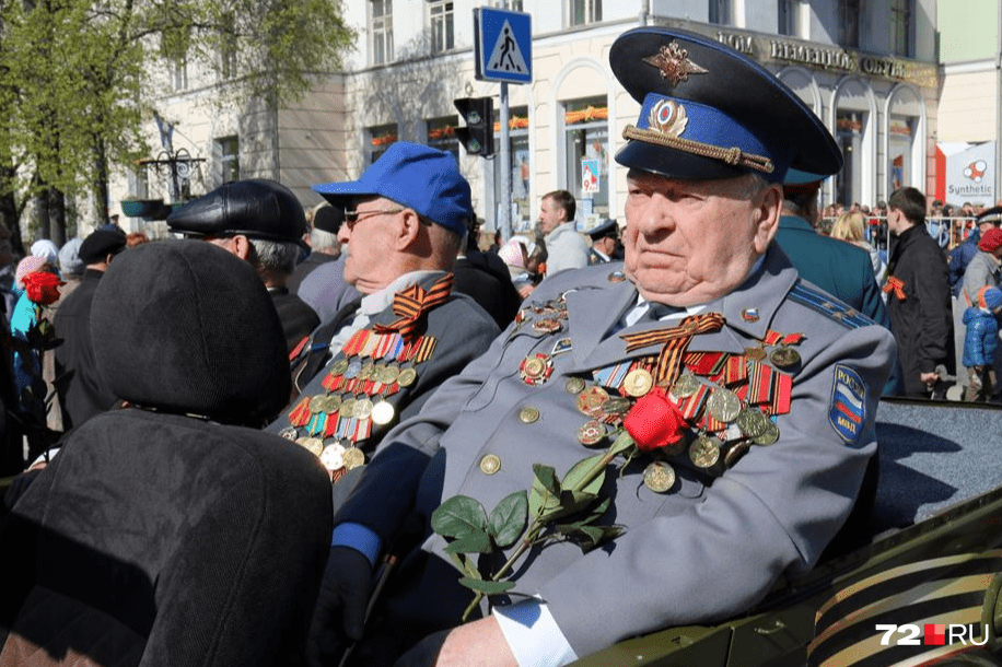 Ветеран МВД на параде 2016 года