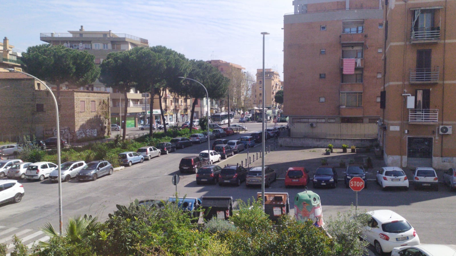 Конечная остановка трамваев в Риме