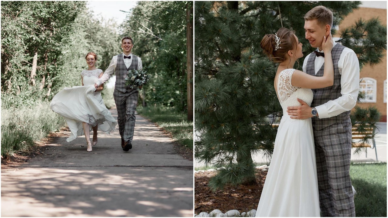 В свадебный день Наталья и Никита успели устроить бой подушками, провести фотосессию в четырёх локациях, церемонию и банкет 