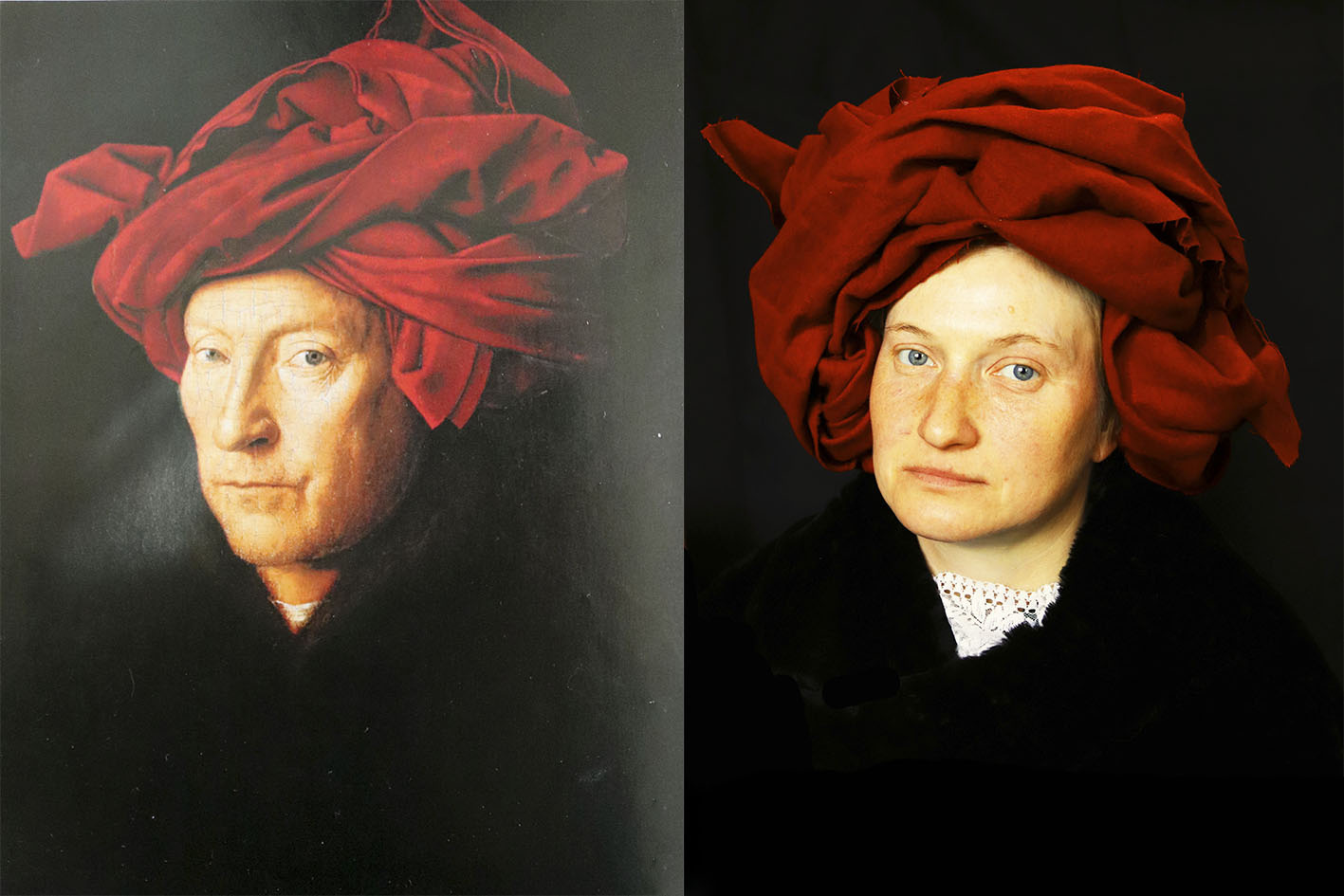 Ян Ван Эйк — «Портрет человека в красном тюрбане» 